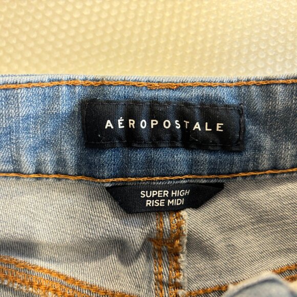 Aero High Waisted Shorts - Button Fly - Distressed - Size 0 - 1600 - Picture 3 of 4